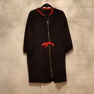 Black Zara Dress with Neon Accent